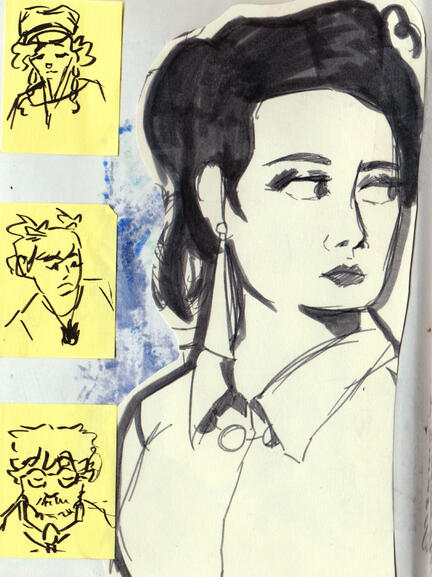 Sketchbook Page 1 [Micron Pens] (November 2024)